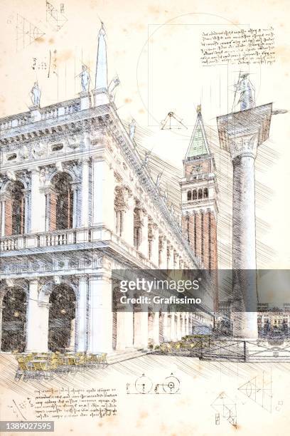 58 Ilustraciones de Piazza San Marco Venice Drawing - Getty Images