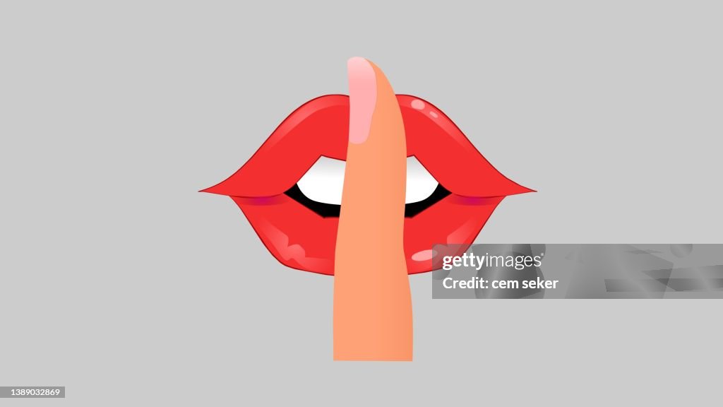 Shhh Label Shhh Sign High-Res Vector Graphic - Getty Images