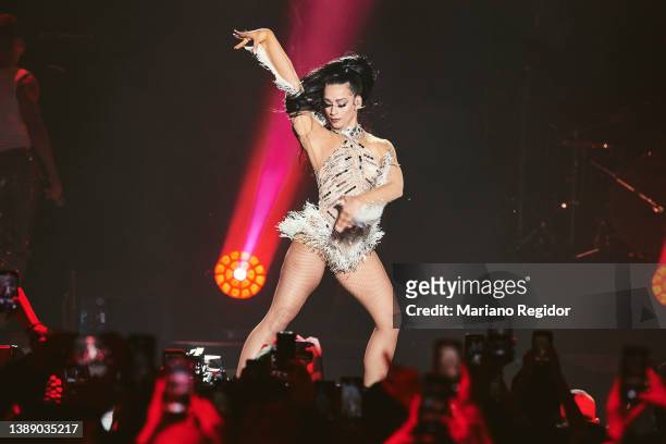Chanel Terrero performs in concert during LOS40 Primavera Pop music festival at Wizink Center on April 01, 2022 in Madrid, Spain.