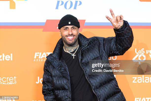 Nicky Jam attends Los 40 Primavera Pop Festival at Wizink Center on April 01, 2022 in Madrid, Spain.