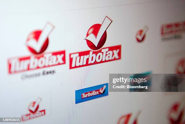 Intuit Inc.'s TurboTax logos are displayed on a computer monitor in Washington, D.C., U.S., on Monday, Feb. 13, 2012. The U.S. Income tax filing...