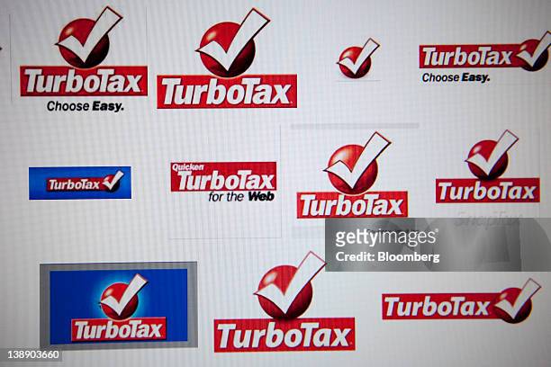 Intuit Inc.'s TurboTax logos are displayed on a computer monitor in Washington, D.C., U.S., on Monday, Feb. 13, 2012. The U.S. Income tax filing...