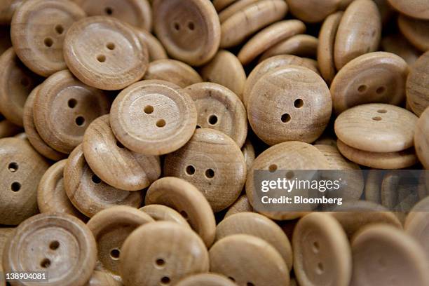 Button Manufacturing 17 General Views Of Wood Buttons Manufacturing Stock Photos, High-Res ...