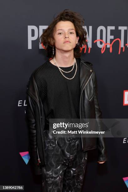 Jacob Sartorius attends MusiCares Person of the Year honoring Joni Mitchell at MGM Grand Marquee Ballroom on April 01, 2022 in Las Vegas, Nevada.