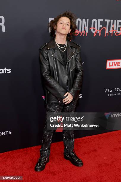 Jacob Sartorius attends MusiCares Person of the Year honoring Joni Mitchell at MGM Grand Marquee Ballroom on April 01, 2022 in Las Vegas, Nevada.