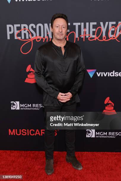 Julian Lennon attends MusiCares Person of the Year honoring Joni Mitchell at MGM Grand Marquee Ballroom on April 01, 2022 in Las Vegas, Nevada.