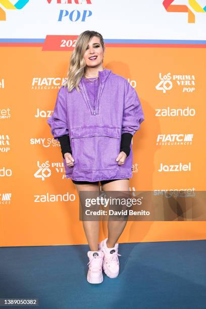 Cristina Bosca attends Los 40 Primavera Pop Festival at Wizink Center on April 01, 2022 in Madrid, Spain.