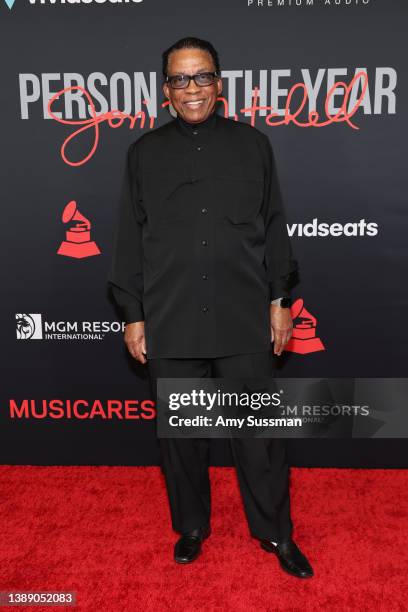 Herbie Hancock attends MusiCares Person of the Year honoring Joni Mitchell at MGM Grand Marquee Ballroom on April 01, 2022 in Las Vegas, Nevada.