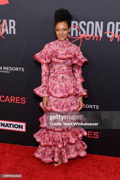 Allison Russell attends MusiCares Person of the Year honoring Joni Mitchell at MGM Grand Marquee Ballroom on April 01, 2022 in Las Vegas, Nevada.