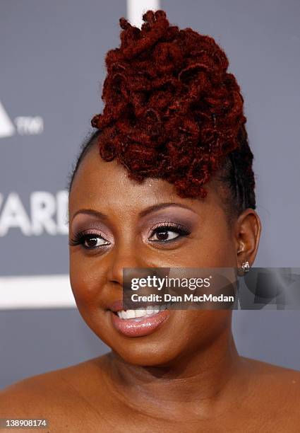 Singer Ledisi arrives at the 54th Annual GRAMMY Awards held at the Staples Center on February 12, 2012 in Los Angeles, California.