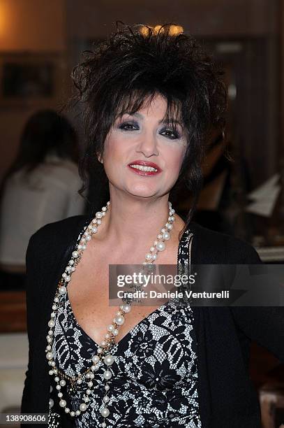 Marcella Bella attends the 'Dietro Le Quinte Award' Gala Dinner on February 13, 2012 in San Remo, Italy.