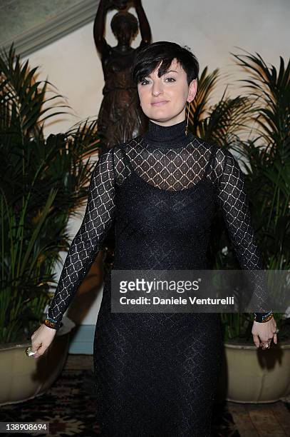 Singer Arisa attends the 'Dietro Le Quinte Award' Gala Dinner on February 13, 2012 in San Remo, Italy.