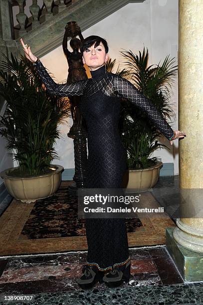 Singer Arisa attends the 'Dietro Le Quinte Award' Gala Dinner on February 13, 2012 in San Remo, Italy.