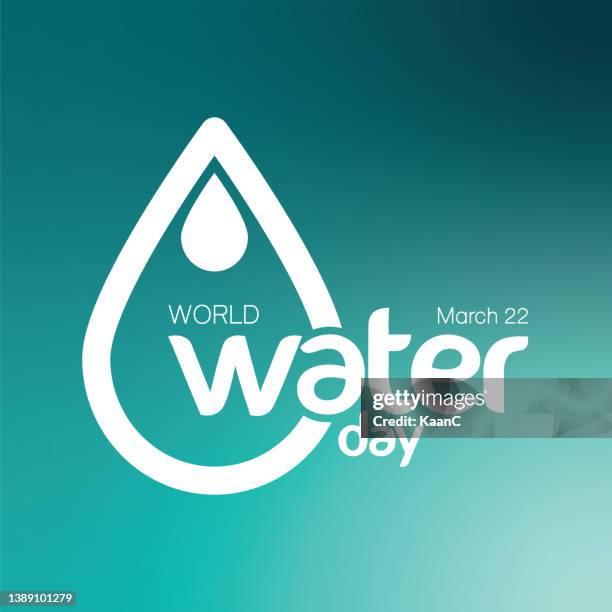 world water day - vector waterdrop concept stock illustration - ocean cross section stock illustrations