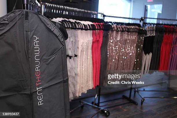 General view of atmosphere is seen at Rent The Runway's Pop-Up Shop at Andaz on February 13, 2012 in West Hollywood, California.