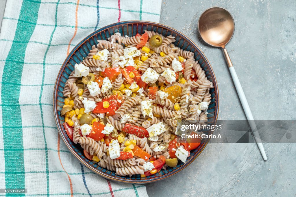 Summer Wholemeal Pasta Salad