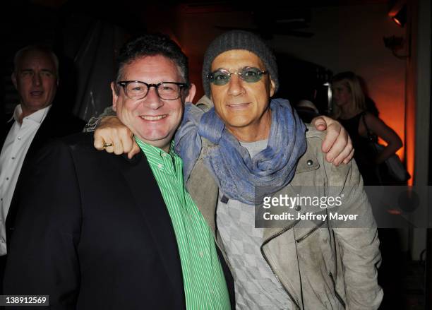 Lucian Grainge and Jimmy Iovine attend the Universal Music Group 54th Grammy Awards Viewing Reception hosted by Lucian Grainge at private residence...