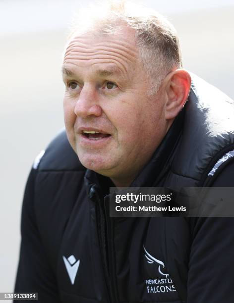 Dean Richards, Director of Rugby of Newcastle Falcons pictured ahead of the Gallagher Premiership Rugby match between Worcester Warriors and...