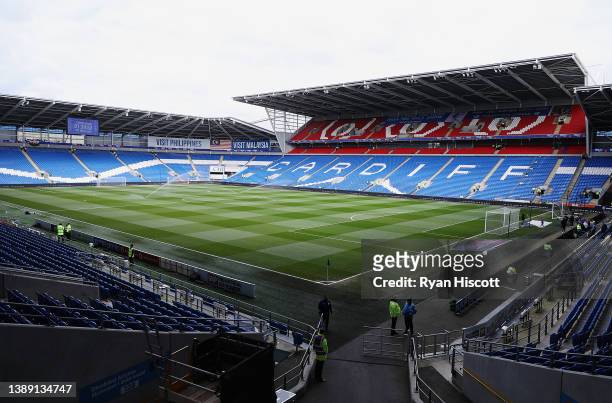 General view of the Cardiff City Stadium prior to kick off of the Sky Bet Championship match between Cardiff City and Swansea City at Cardiff City...
