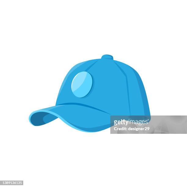 ilustraciones, imágenes clip art, dibujos animados e iconos de stock de icono de gorra de béisbol. - gorra de béisbol