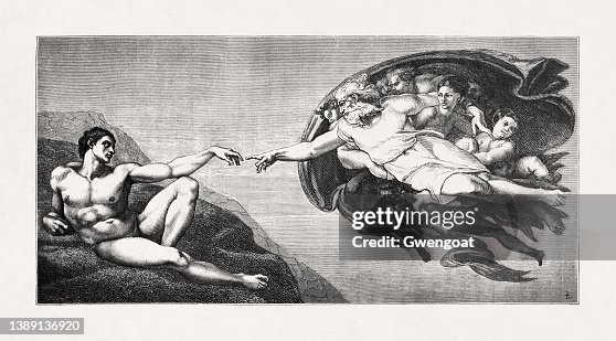 God Creating Adam Animation The Creation Of Adam High-Res Vector Graphic - Getty Images