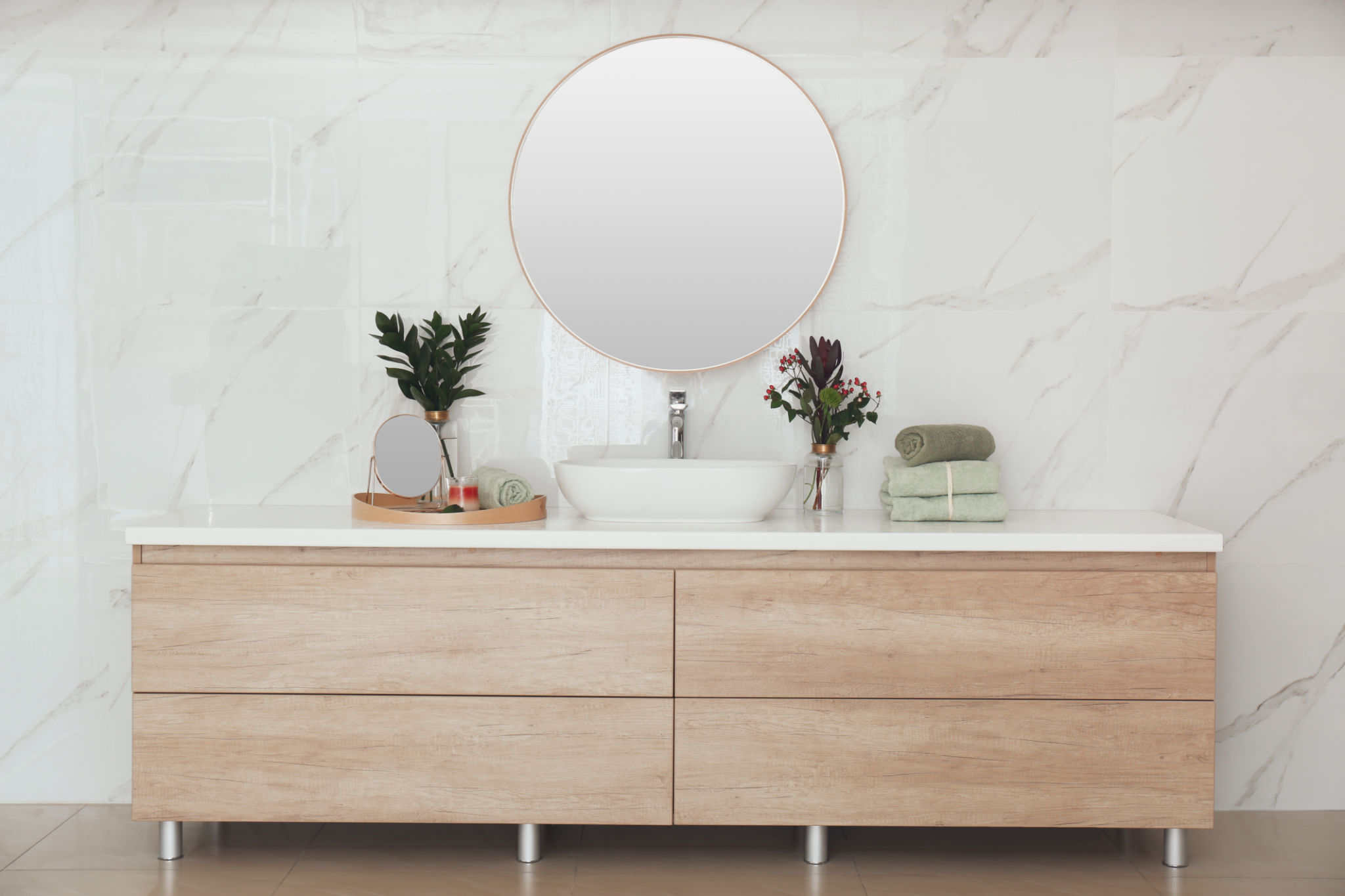 solid surface vanity