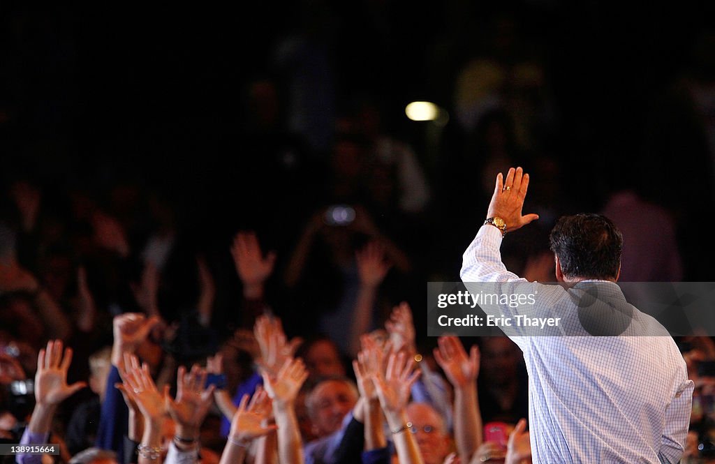 Mitt Romney Rally Republican presidential candidate, former Massachusetts Gov. Mitt ...