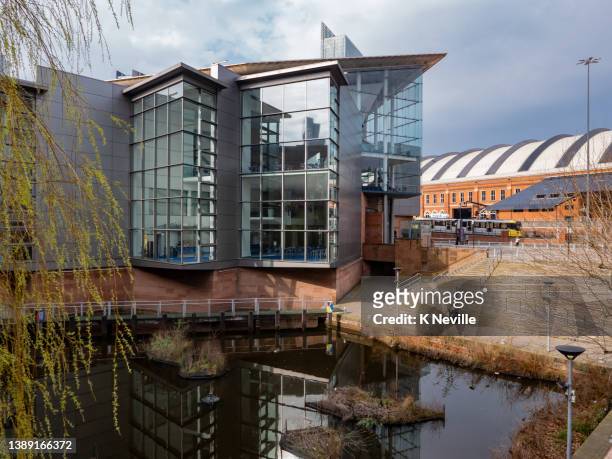 bridgewater concert hall in the city of manchester - bridgewater stock pictures, royalty-free photos & images