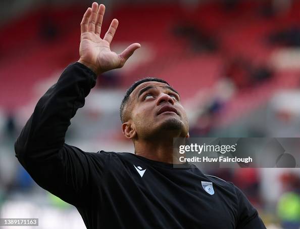 Lee Riley Cardiff Rey Lee-lo of Cardiff Rugby in the warm up prior to the Scarlets v ...