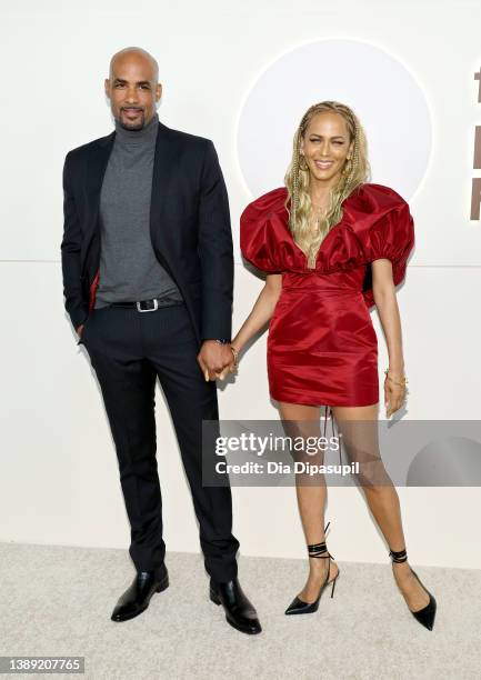 Boris Kodjoe and Nicole Ari Parker attend The Fifteen Percent Pledge Benefit Gala at New York Public Library on April 02, 2022 in New York City.