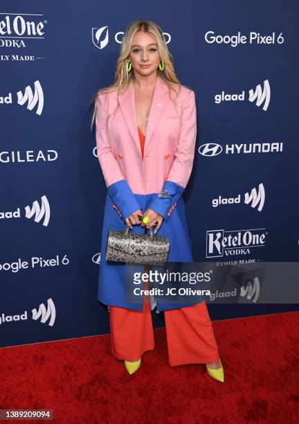 Mollee Gray attends the 33rd Annual GLAAD Media Awards on April 02, 2022 in Beverly Hills, California.