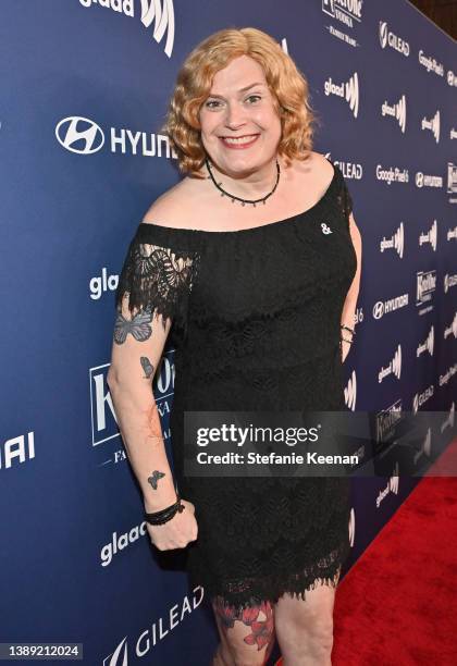 Lilly Wachowski attends The 33rd Annual GLAAD Media Awards at The Beverly Hilton on April 02, 2022 in Beverly Hills, California.