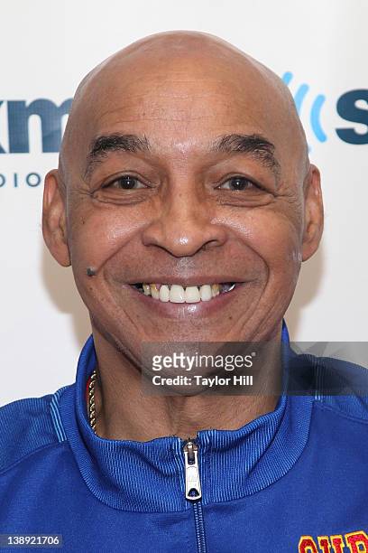 Harlem Globetrotter Fred "Curly" Neal visits SiriusXM Studio on February 13, 2012 in New York City.