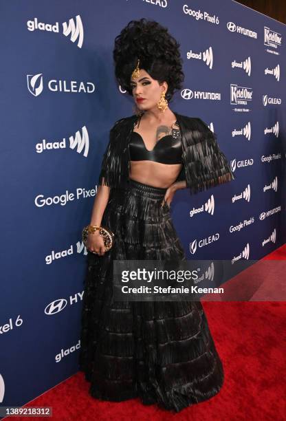 Rani KoHEnur attends The 33rd Annual GLAAD Media Awards at The Beverly Hilton on April 02, 2022 in Beverly Hills, California.