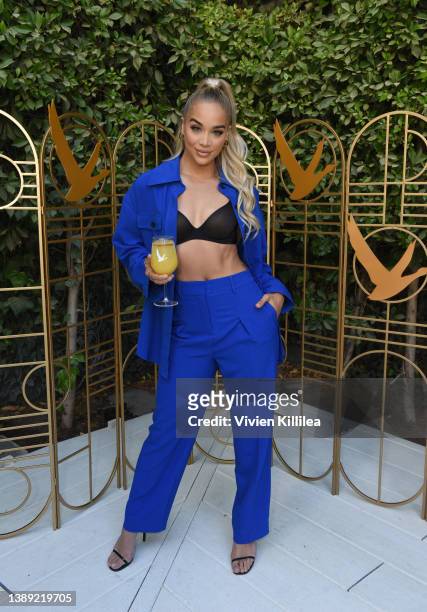 Jasmine Sanders attends Grey Goose, the Official Spirit of the 64th Annual GRAMMY Awards, toasts to Music's Biggest Night on April 02, 2022 in Las...