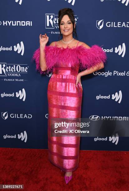 Kacey Musgraves attends the 33rd Annual GLAAD Media Awards on April 02, 2022 in Beverly Hills, California.