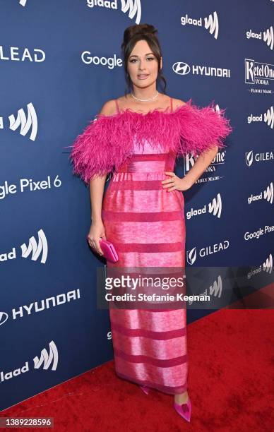 Kacey Musgraves attends The 33rd Annual GLAAD Media Awards at The Beverly Hilton on April 02, 2022 in Beverly Hills, California.