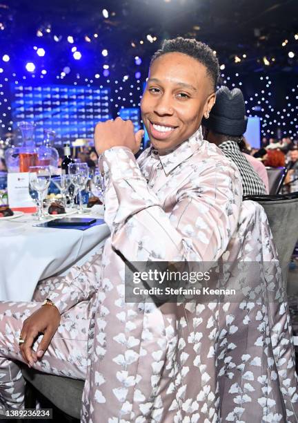 Lena Waithe attends The 33rd Annual GLAAD Media Awards at The Beverly Hilton on April 02, 2022 in Beverly Hills, California.