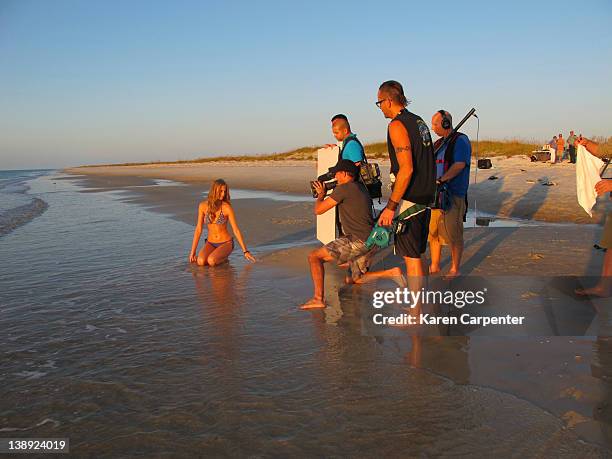 Swimsuit Issue 2012: Behind the scenes of the 2012 Sports Illustrated Swimsuit issue photographed on October 11, 2011 in Apalachicola, Florida....