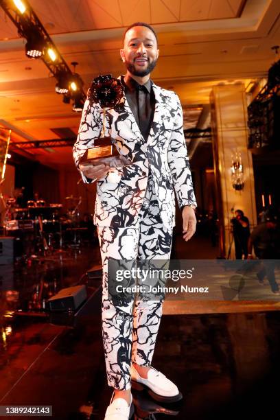 Honoree John Legend accepts an award onstage during the Recording Academy Honors presented by The Black Music Collective during the 64th Annual...