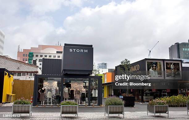 Container Precinct 26 Container Mall Christchurch Stock Photos, High-Res Pictures, and ...
