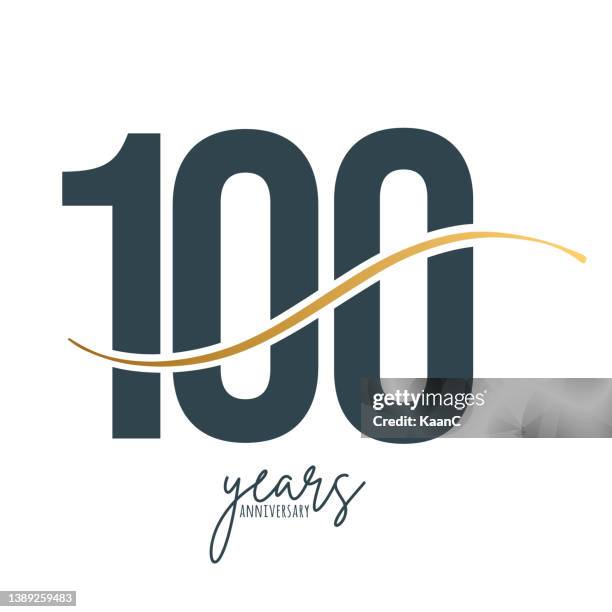 bildbanksillustrationer, clip art samt tecknat material och ikoner med anniversary logo template isolated, anniversary icon label, anniversary symbol stock illustration - 100th anniversary