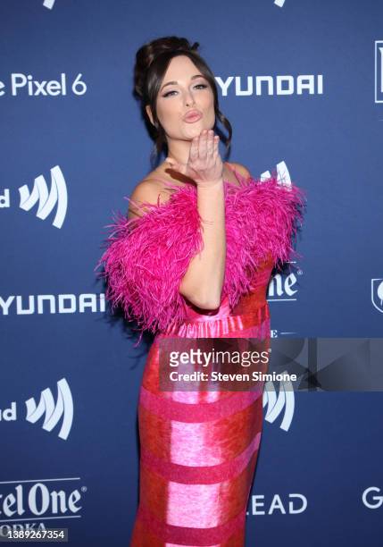 Kacey Musgraves attends the 33rd Annual GLAAD Media Awards on April 02, 2022 in Beverly Hills, California.
