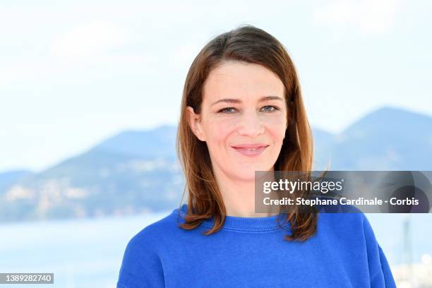 Céline Sallette attends the "Infiniti" photocall during the 5th Canneseries Festival on April 03, 2022 in Cannes, France.