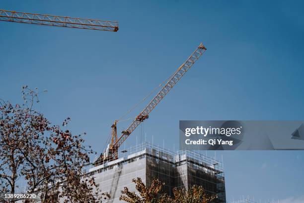 construction site - grand plans for new home stockfoto's en -beelden