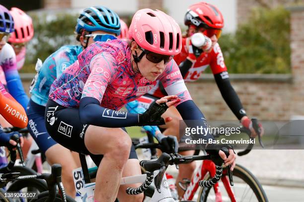 Tanja Erath of Germany and Team EF Education - Tibco - Svb has an injury during the 19th Ronde van Vlaanderen - Tour des Flandres 2022 - Women's...