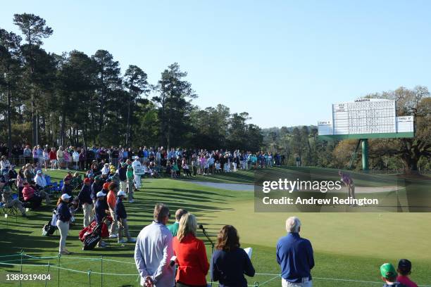 Matai Naqica of the boys 14-15 group competes during the Drive, Chip and Putt Championship at Augusta National Golf Club on April 03, 2022 in...