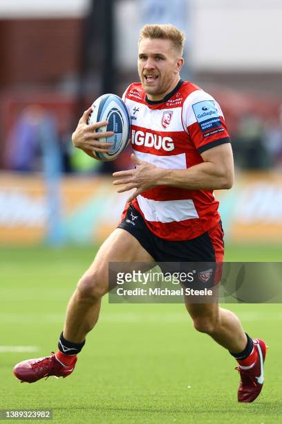Chris Harris of Gloucester during the Gallagher Premiership Rugby match between Gloucester Rugby and Wasps at Kingsholm Stadium on April 02, 2022 in...