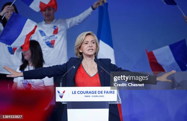 Head of the Paris Ile-de-France region and Les ‘Republicains’ right-wing party candidate for the 2022 French presidential election, Valerie Pecresse...