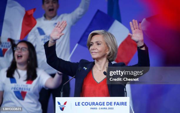 Head of the Paris Ile-de-France region and Les ‘Republicains’ right-wing party candidate for the 2022 French presidential election, Valerie Pecresse...